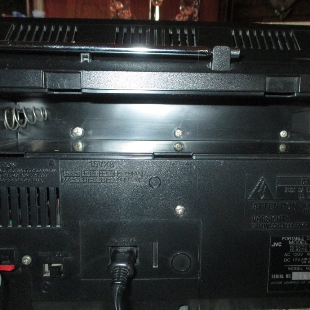 JVC Portable Component System/PC-V77 - Picture 12 of 16
